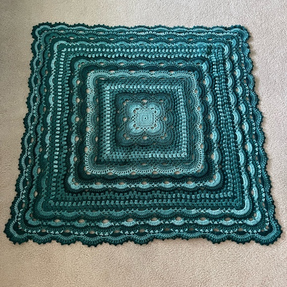 Handmade crochet afghan